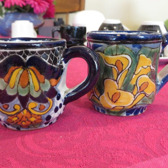Set of 6 different Talavera Tequila/mezcal/espresso/chocolate cups - Picture 5 of 8